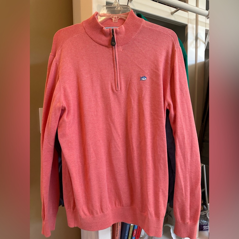 Men's Southern Tide Half-Zip Sweater - Size Medium